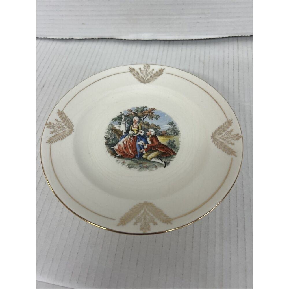 Set Of 5 Antique Vintage King Quality Fine Dinnerware 22k Gold Trim